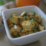 Tofu laqué orange-gingembre